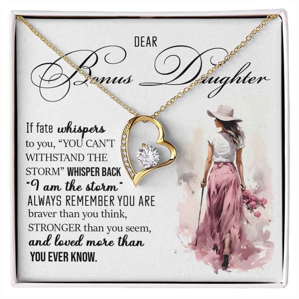 Forever Heart Necklace, Bonus Daughter Gift