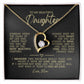 To My Beautiful Daughter "Always Keep Me In Your Heart" Heart Necklace