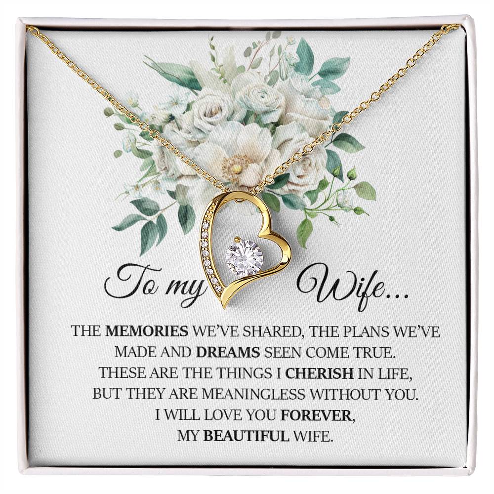 To My Wife, Forever Love Necklace