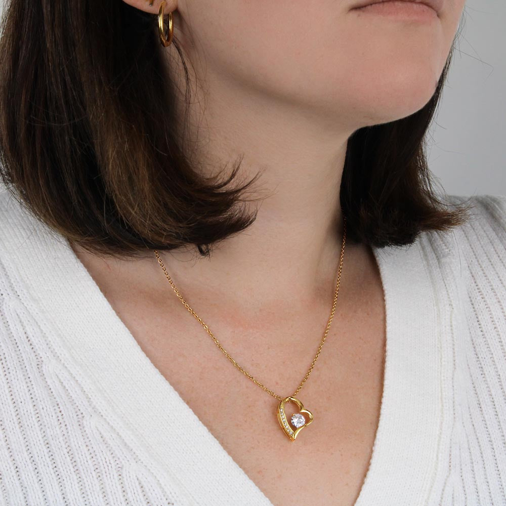 Forever Love Necklace - To My Beautiful Wife "You're The Best"