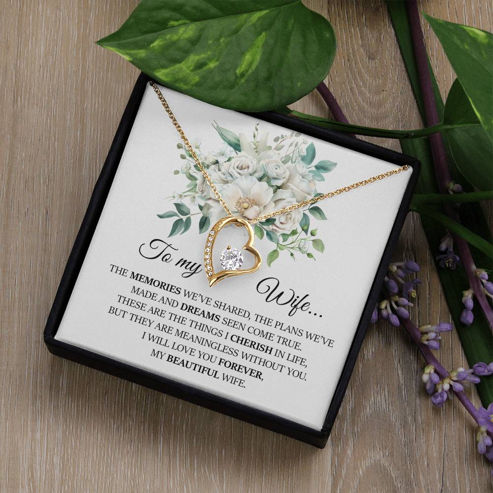 To My Wife, Forever Love Necklace