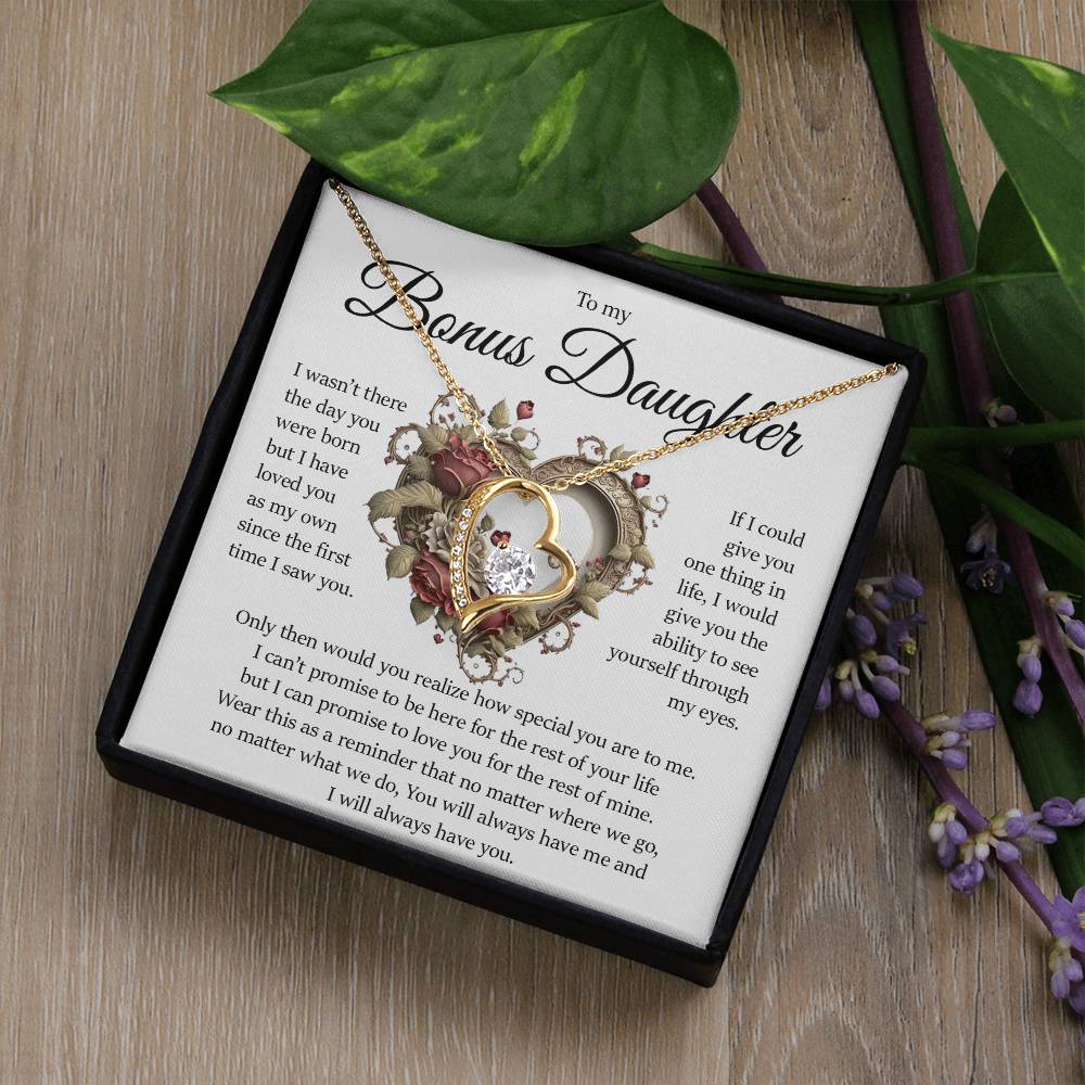 Bonus Daughter Gift, Forever Love Necklace