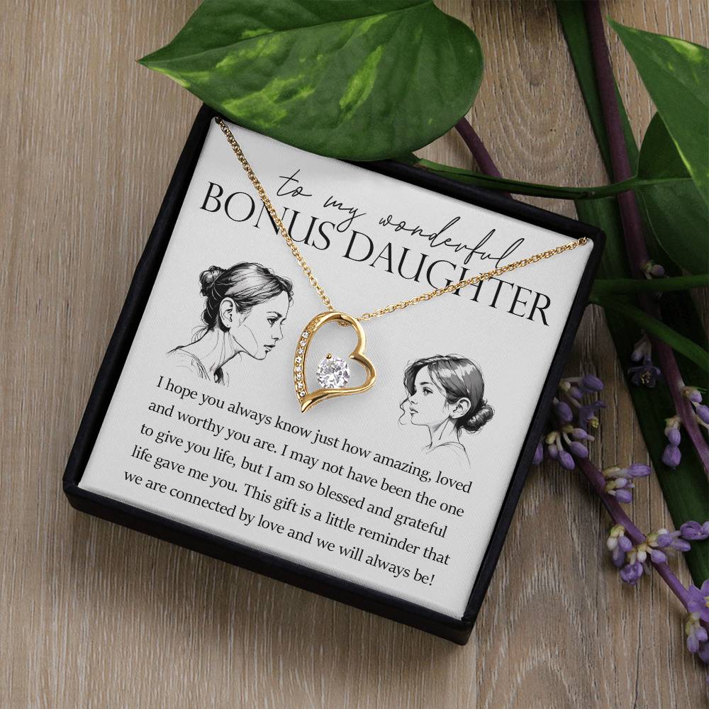 Forever Heart Necklace, Bonus Daughter Gift
