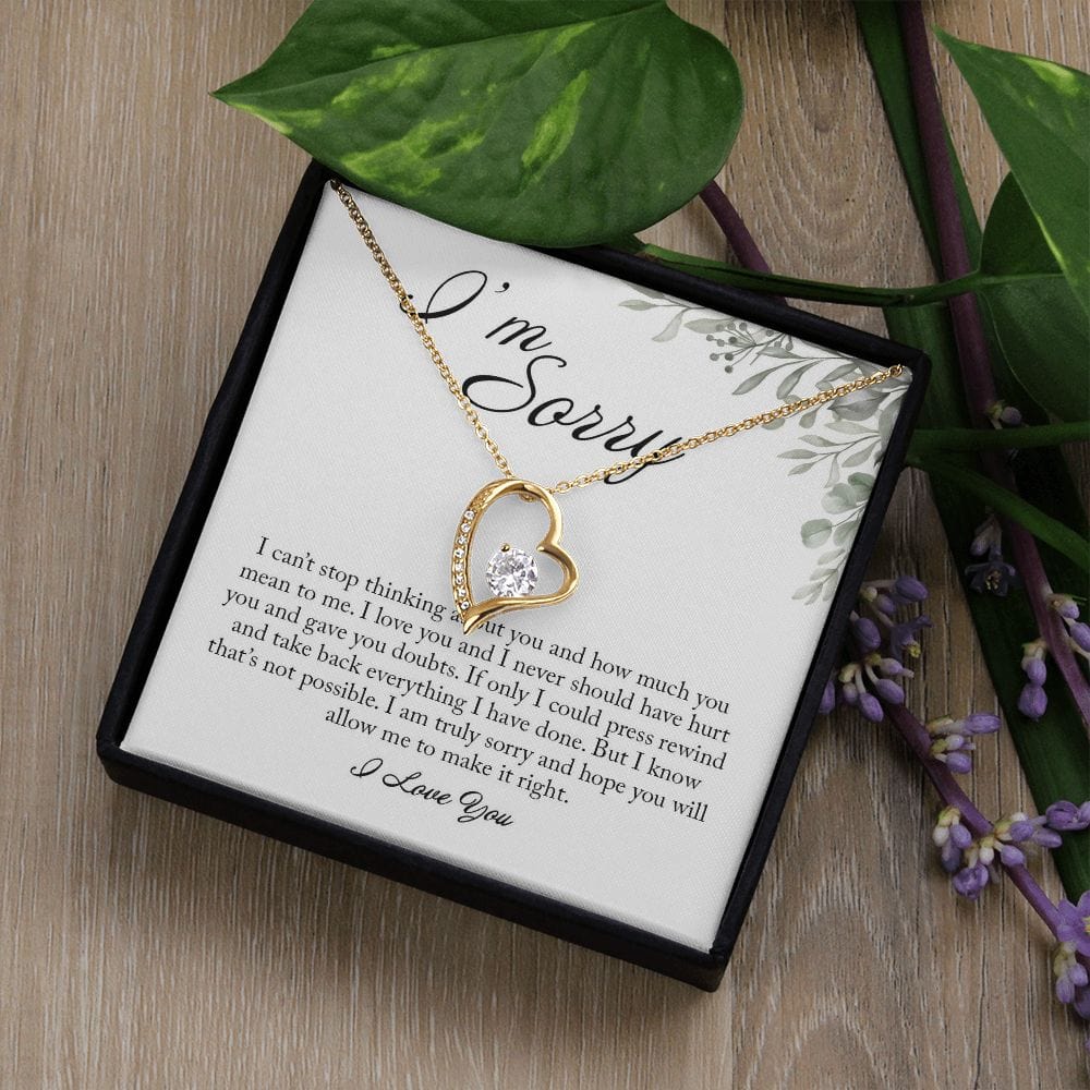 I'm Sorry Gift, Forever Heart Necklace