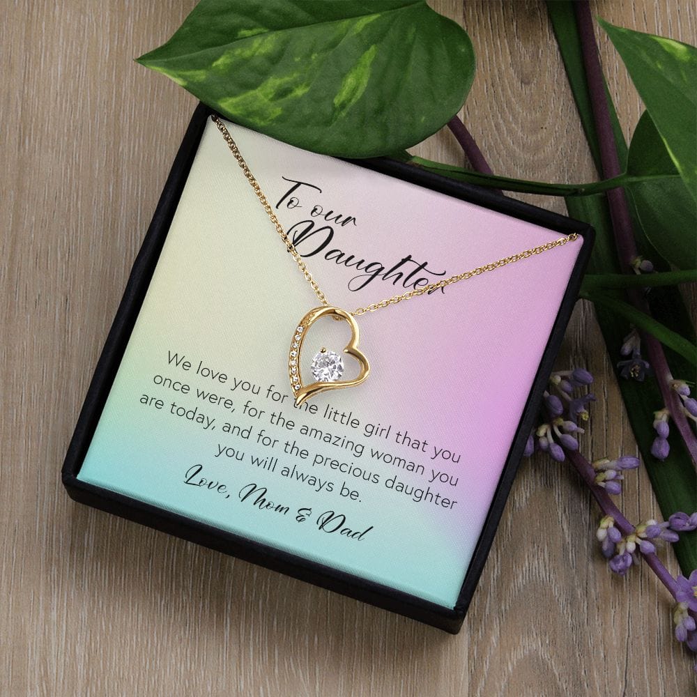 To Our Daughter, Forever Heart Necklace