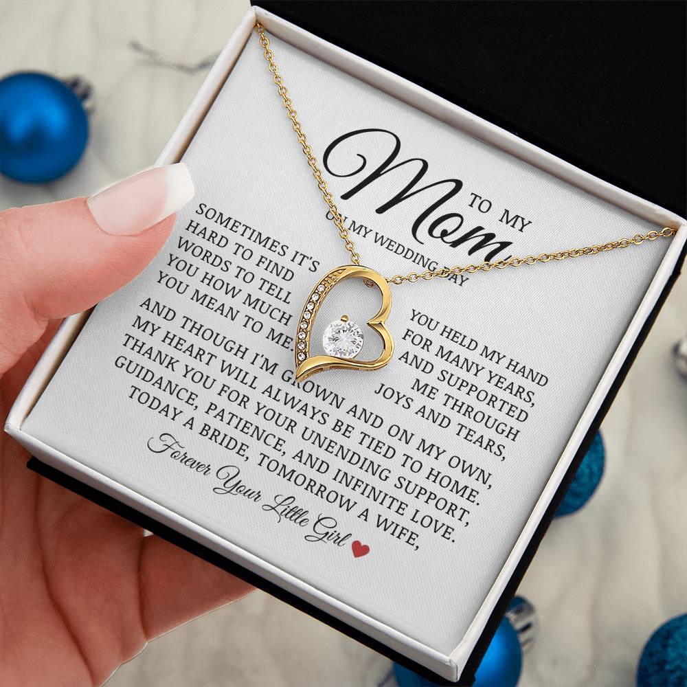 To My Mom On My Wedding Day, Forever Love Necklace