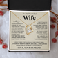 Forever Love Necklace - To My Beautiful Wife "You're The Best"