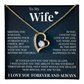 Forever Love Necklace - To My Wife - "Meeting You Was Fate"