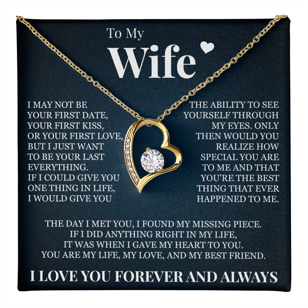 Forever Love Necklace - To My Wife "I Found My Missing Piece"