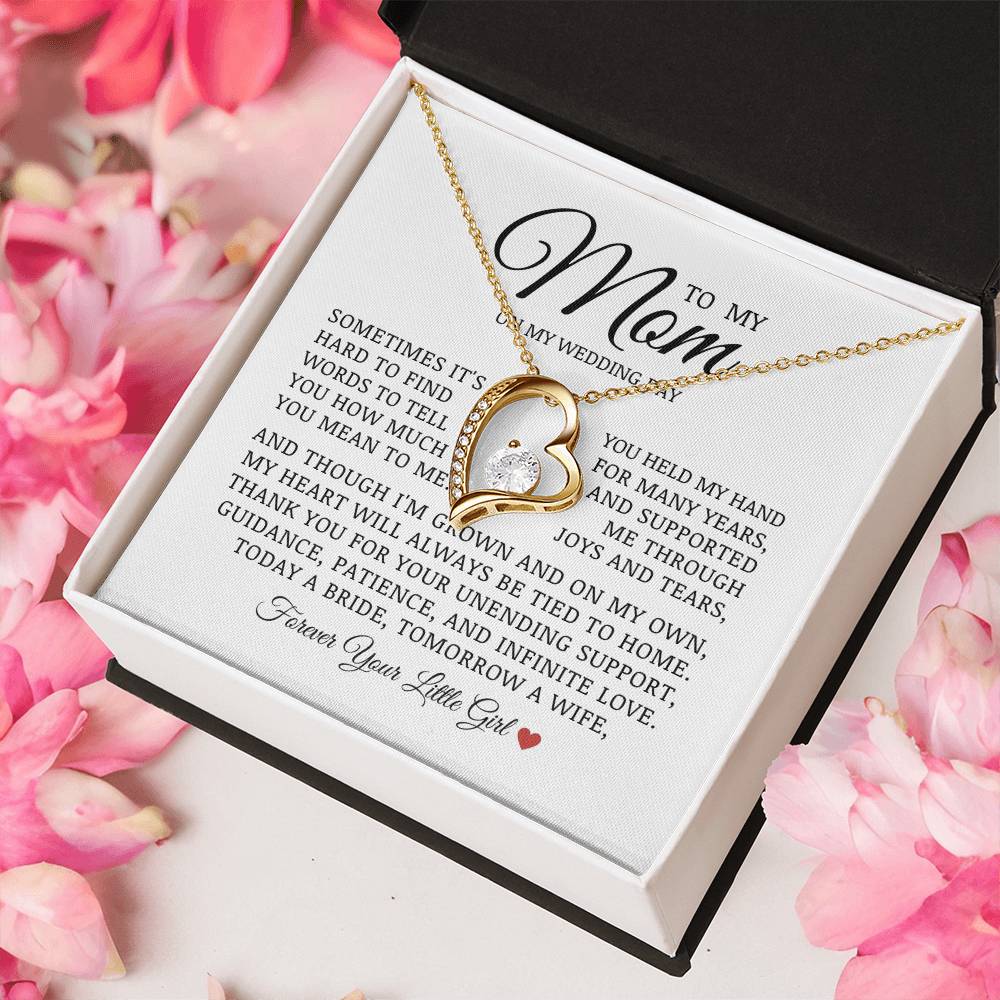To My Mom On My Wedding Day, Forever Love Necklace