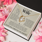 Forever Love Necklace - To My Beautiful Wife - "I Love You Forever and Always"