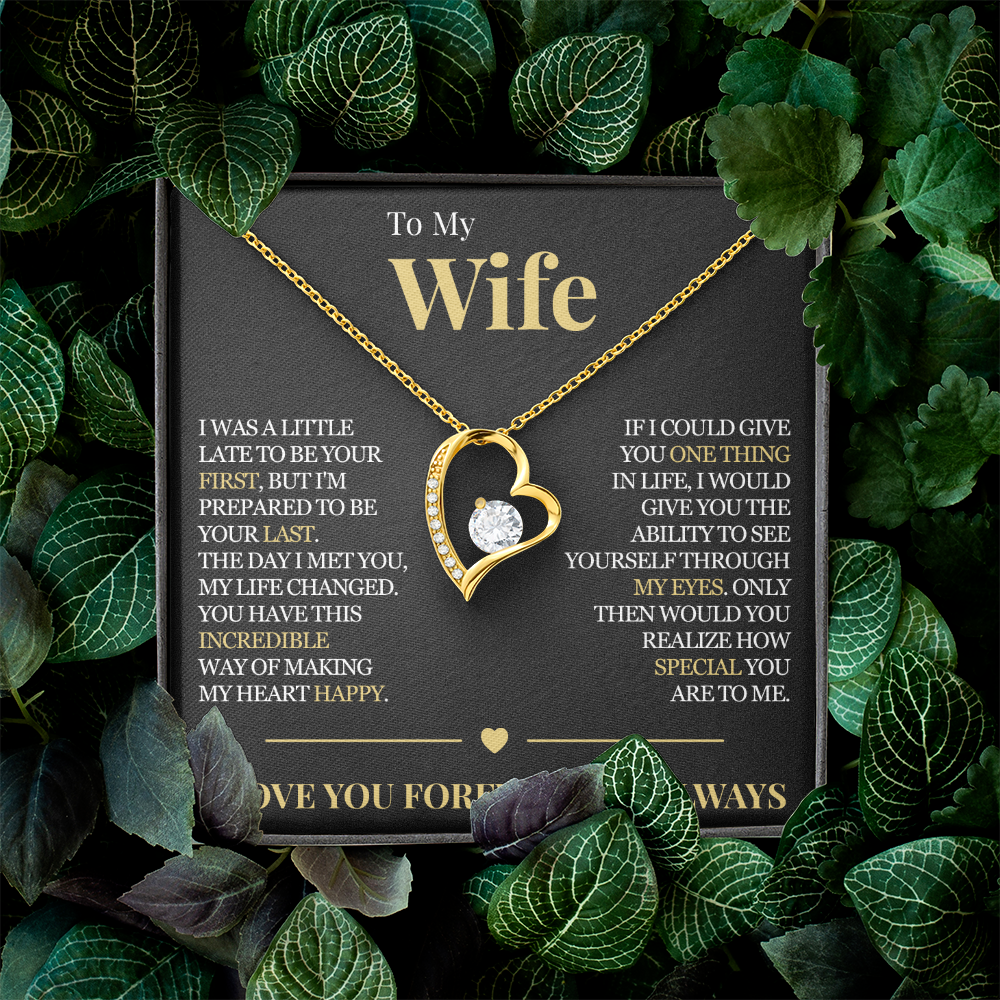 Forever Love Necklace - To My Wife "My Life Changed"