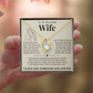 Forever Love Necklace - To My Beautiful Wife - "I Love You Forever and Always"