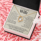 Forever Love Necklace - To My Beautiful Wife "You're The Best"