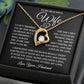 To My Beautiful Wife "I Will Always Try to Be The Best I Can Be" Forever Love Necklace
