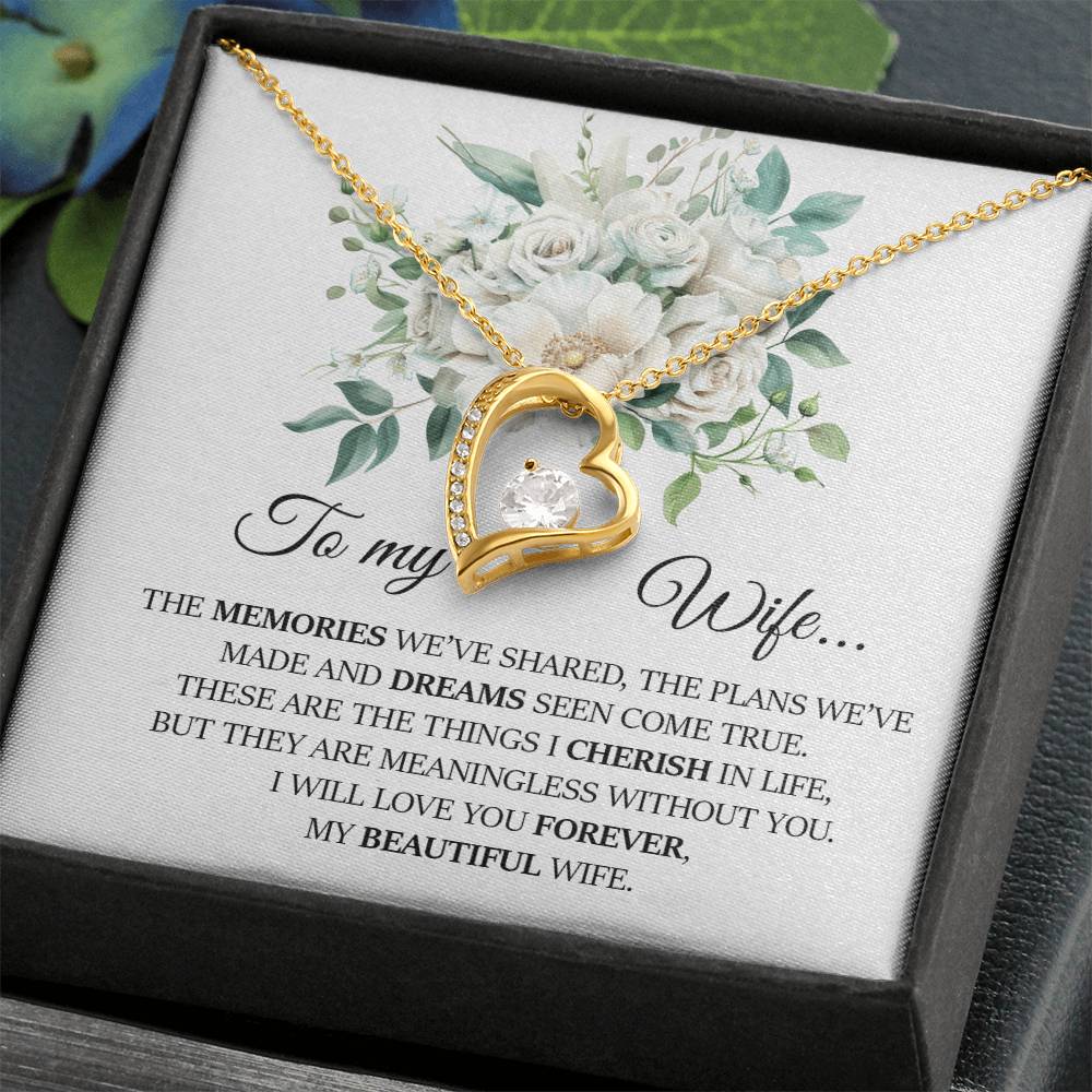 To My Wife, Forever Love Necklace