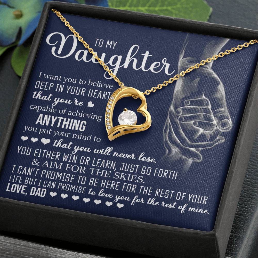 To My Daughter, Forever Love Necklace