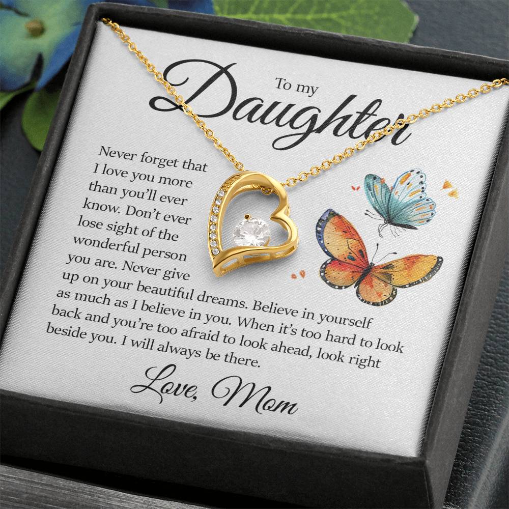 Daughter Gift, Forever Love Necklace