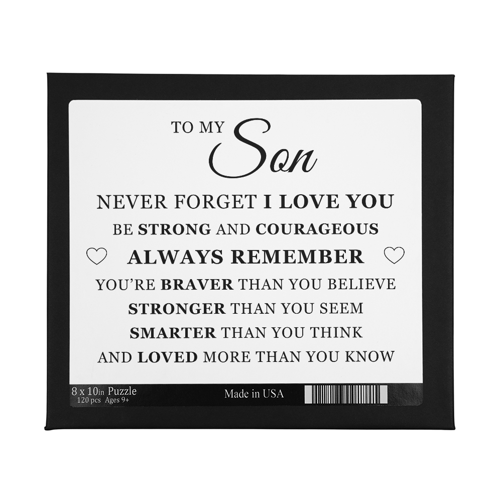 Jigsaw Puzzle 8" x 10" - To My Son "Always Remember"