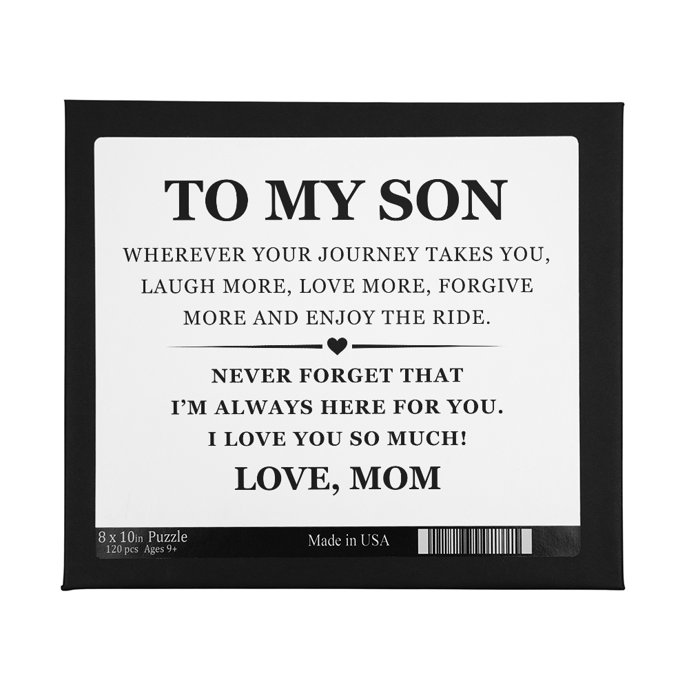 Jigsaw Puzzle 8" x 10" - To My Son "I Love You So Much!"