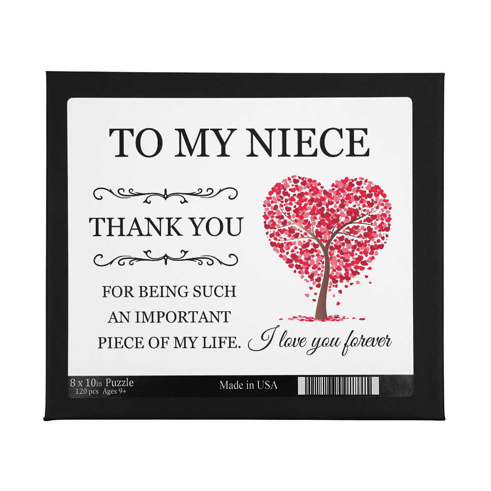 Puzzle 8" x 10" (Small) - To My Niece "Thank You"