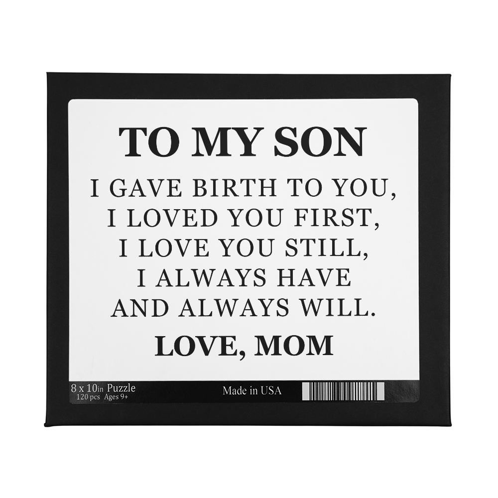 Jigsaw Puzzle 8" x 10" - To My Son "I Love You Still"