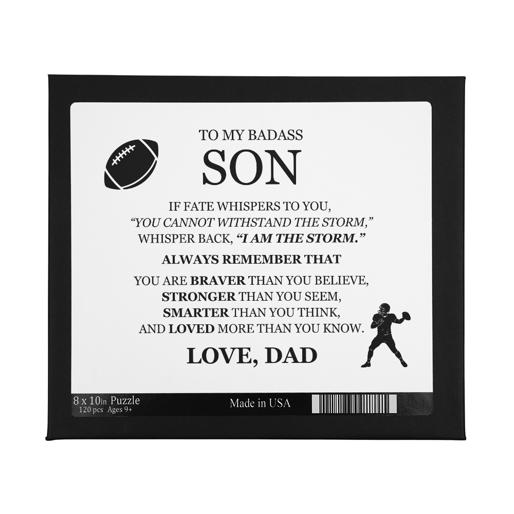Puzzle 8" x 10" (Small) - To My Son