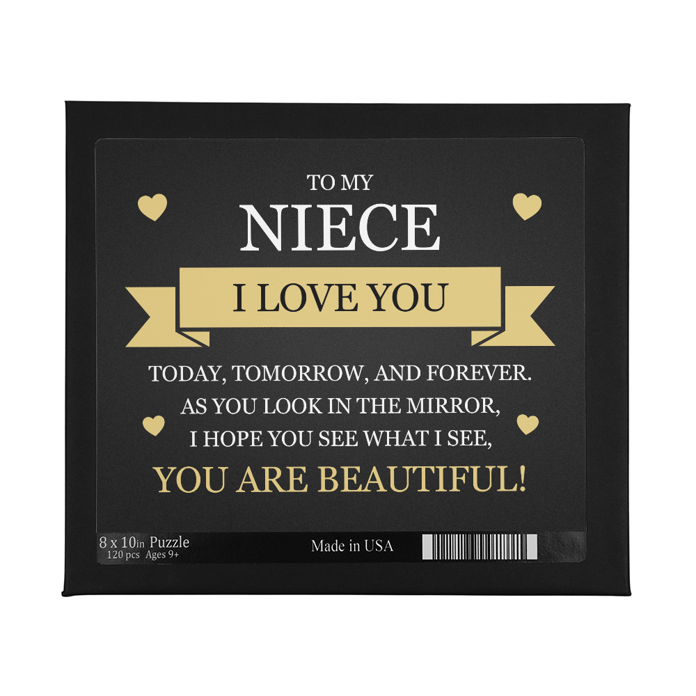 Puzzle 8" x 10" (Small) - To My Niece "You Are Beautiful!"