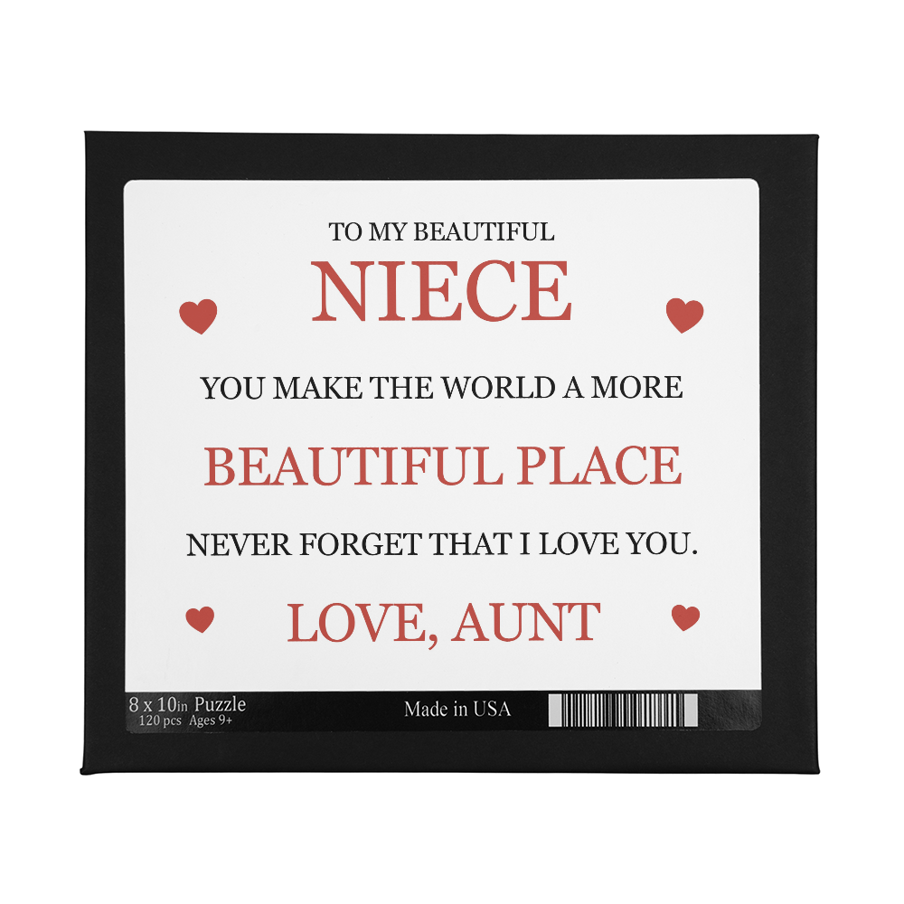 Puzzle 8" x 10" (Small) - To My Niece "Beautiful Place"