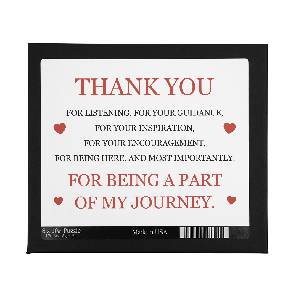 Jigsaw Puzzle 8" x 10" - To My Love "Thank You"