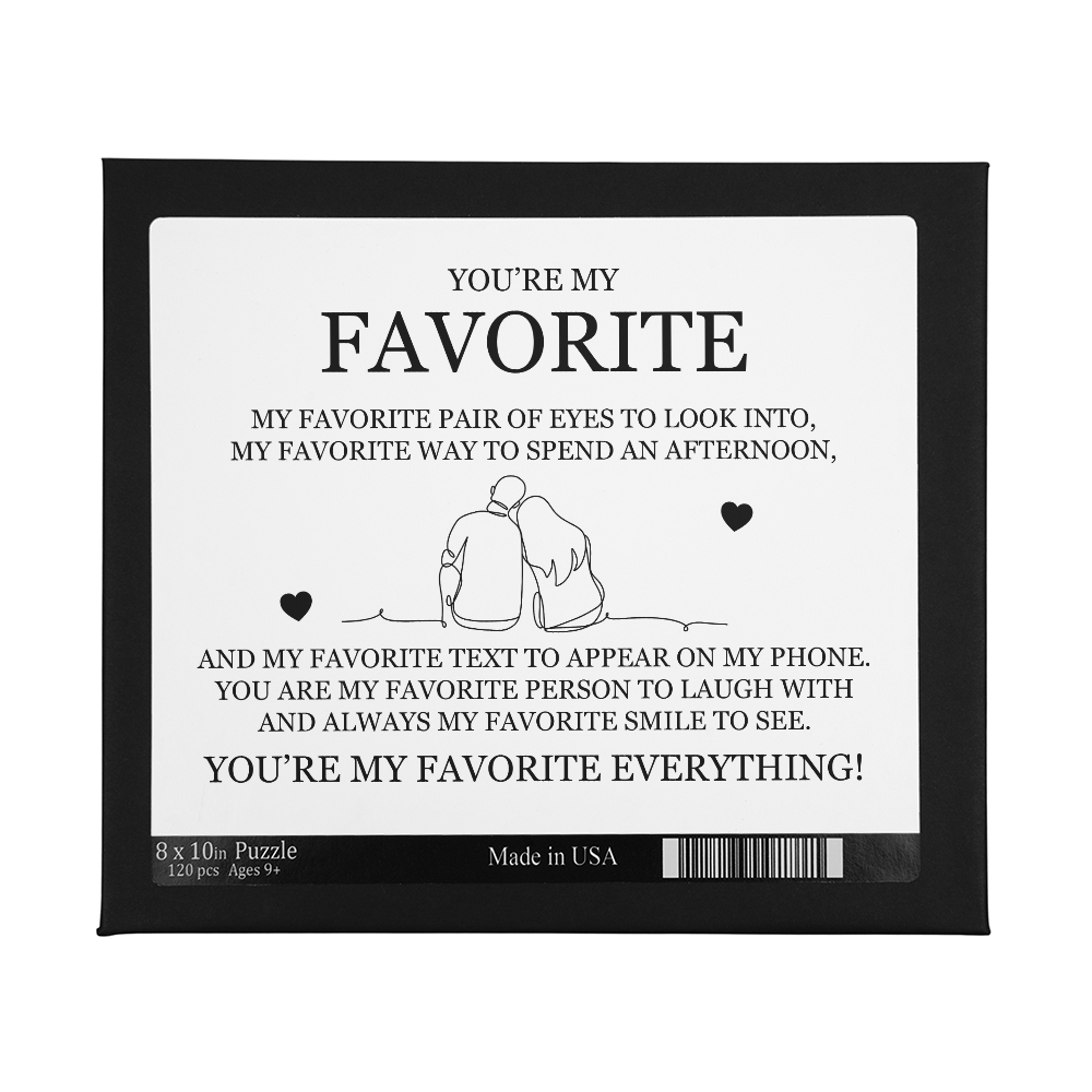 Puzzle 8" x 10" (Small) - You're My Favorite