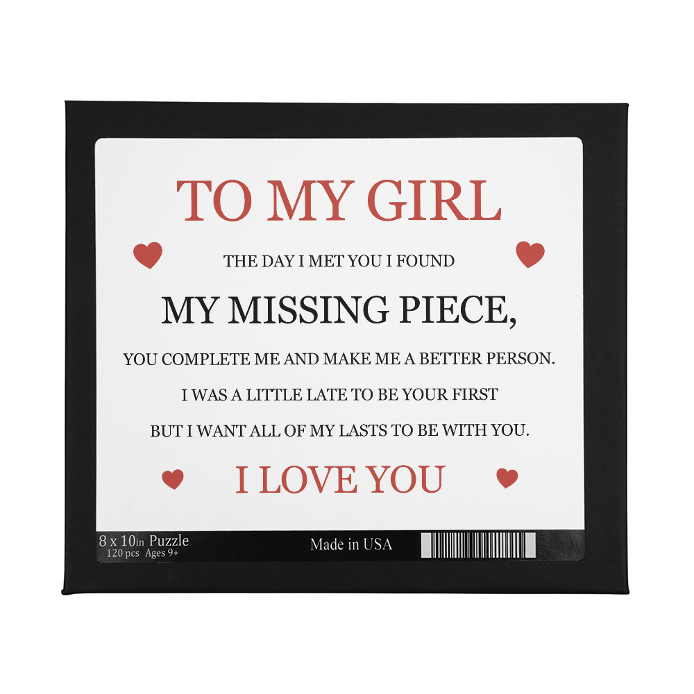 Puzzle 8" x 10" (Small) - To My Girlfriend