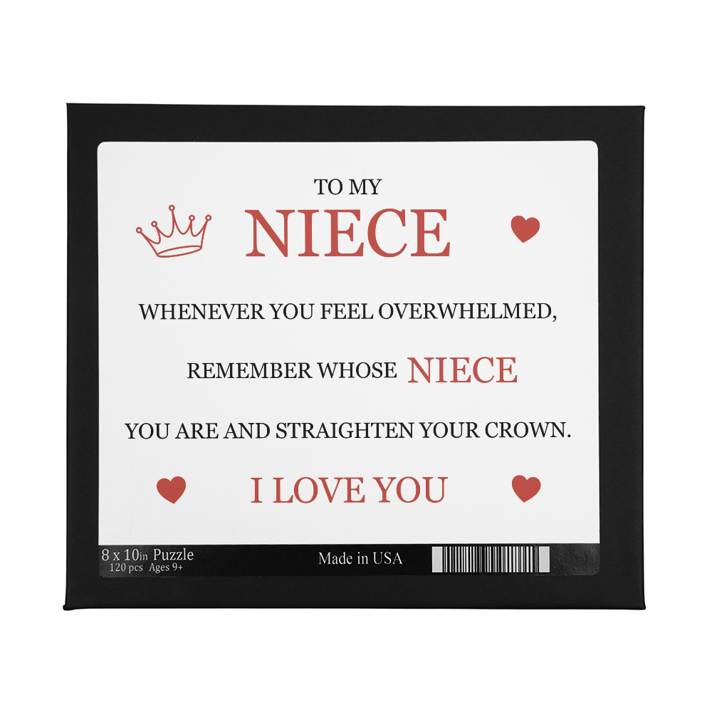 Puzzle 8" x 10" (Small) - To My Niece "Straighten Your Crown"
