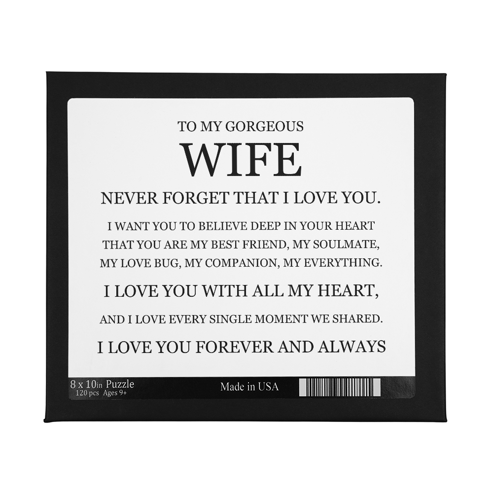 Puzzle 8" x 10" (Small) - To My Wife