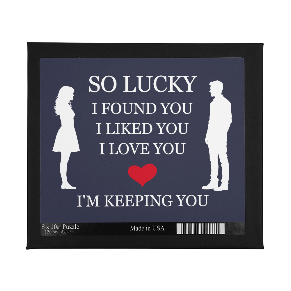 Jigsaw Puzzle 8" x 10" - To My Love "I'm Keeping You"