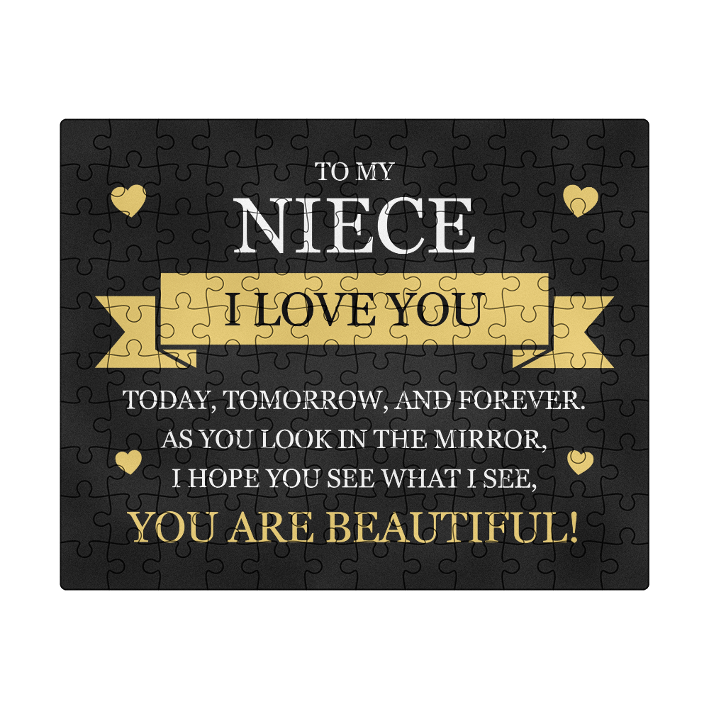 Puzzle 8" x 10" (Small) - To My Niece "You Are Beautiful!"