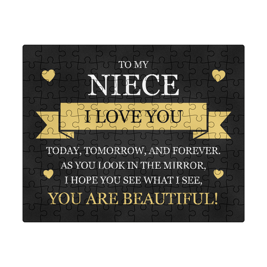 Puzzle 8" x 10" (Small) - To My Niece "You Are Beautiful!"
