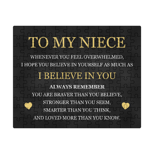 Puzzle 8" x 10" (Small) - To My Niece "I Believe in You"