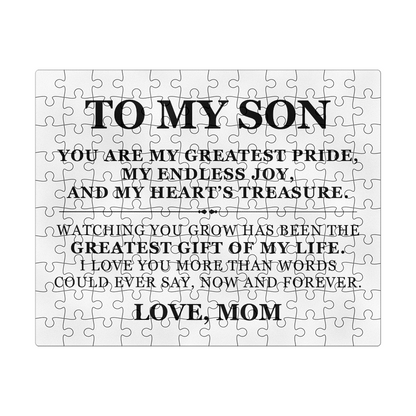 Jigsaw Puzzle 8" x 10" - To My Son "Greatest Gift Of My Life"