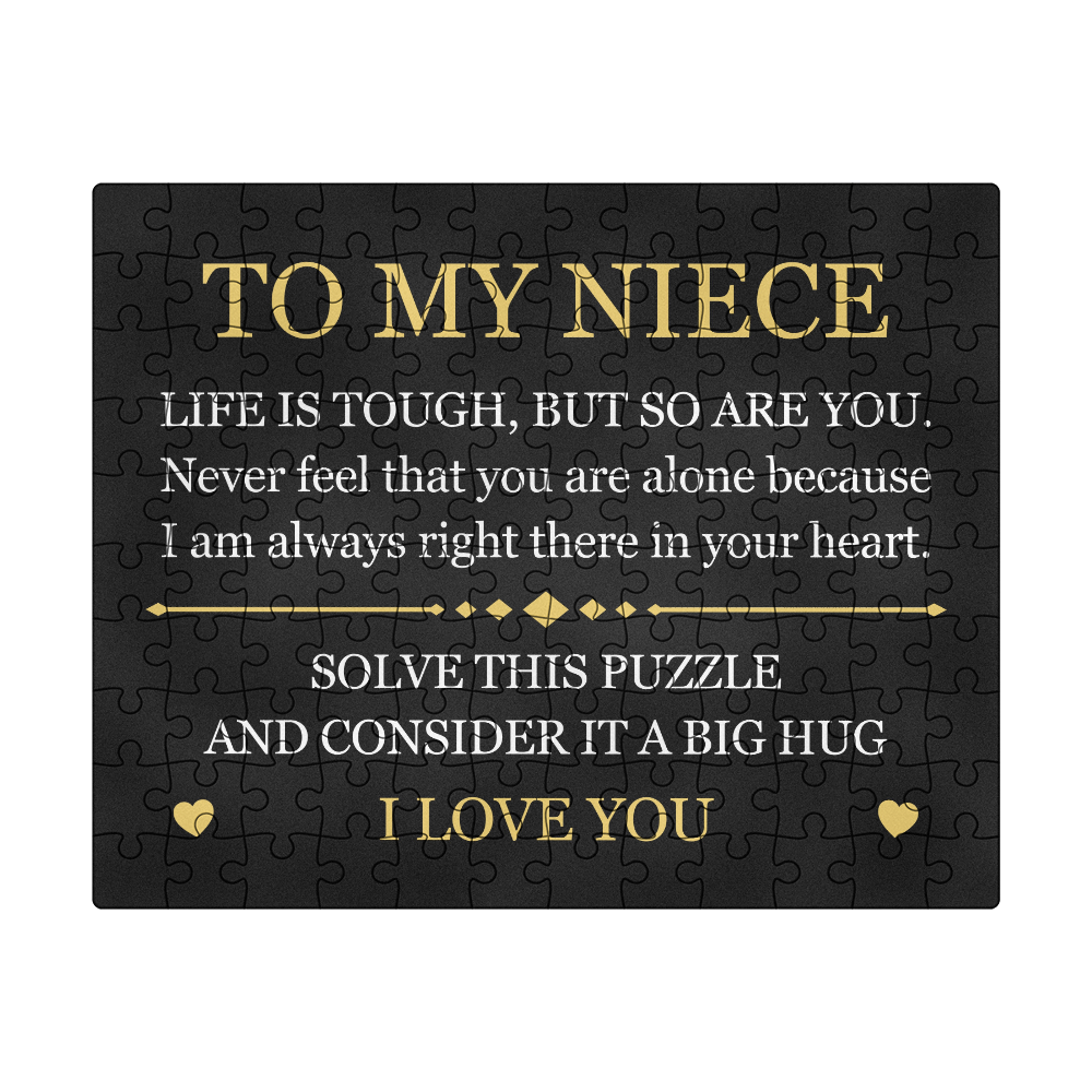 Puzzle 8" x 10" (Small) - To My Niece "Life is Tough, But so Are You"
