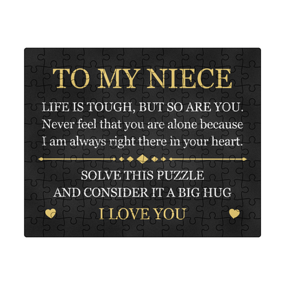 Puzzle 8" x 10" (Small) - To My Niece "Life is Tough, But so Are You"