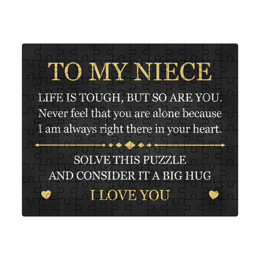 Puzzle 8" x 10" (Small) - To My Niece "Life is Tough, But so Are You"