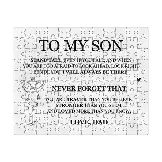 Puzzle 8" x 10" (Small) - To My Son