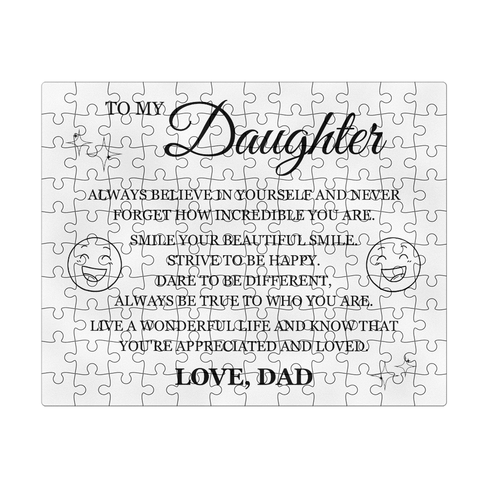 Puzzle 8" x 10" - To My Daughter
