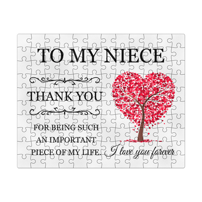 Puzzle 8" x 10" (Small) - To My Niece "Thank You"