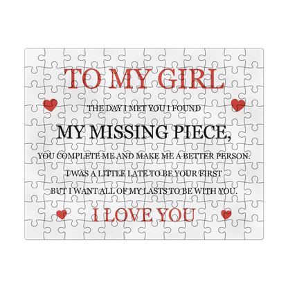 Puzzle 8" x 10" (Small) - To My Girlfriend
