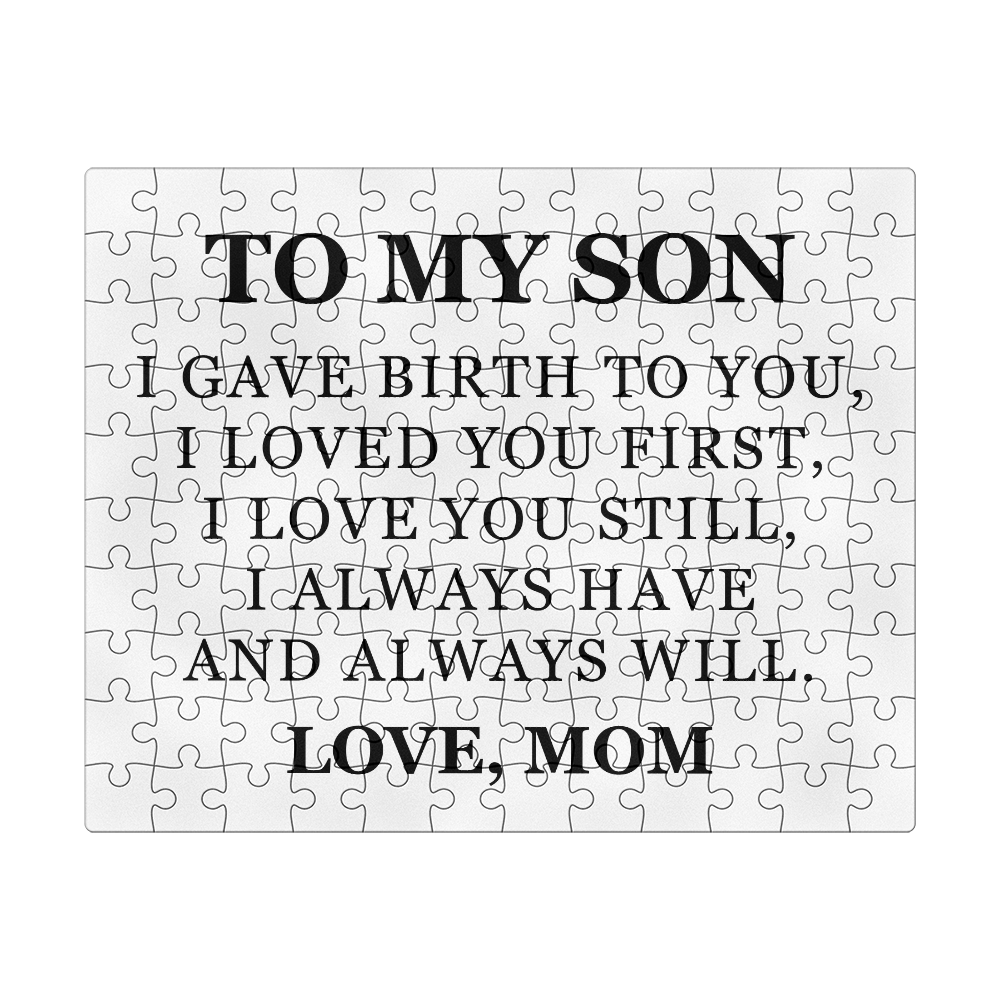 Jigsaw Puzzle 8" x 10" - To My Son "I Love You Still"