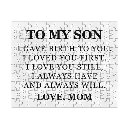 Jigsaw Puzzle 8" x 10" - To My Son "I Love You Still"
