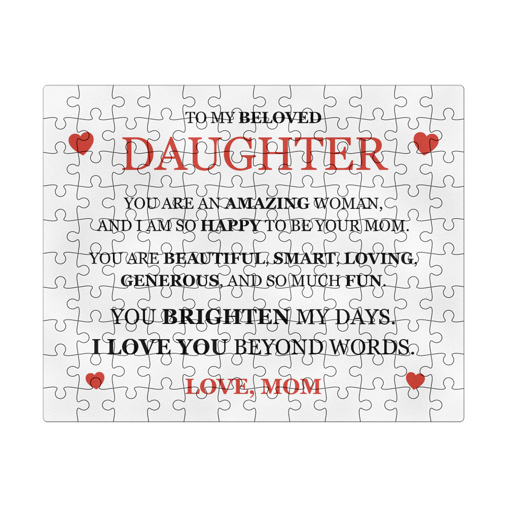 Puzzle 8" x 10" - To My Beloved Daughter