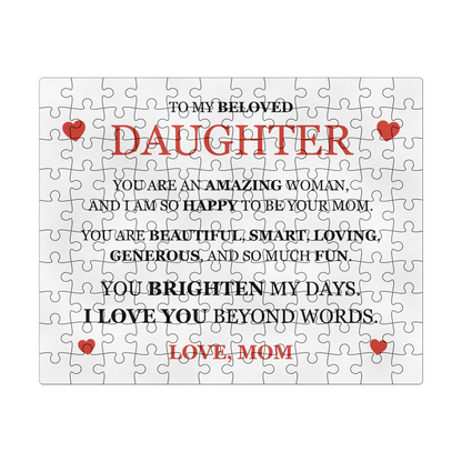 Puzzle 8" x 10" - To My Beloved Daughter